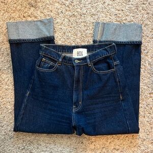 URBAN OUTFITTERS BDG 80’S INSPIRED RETRO WIDE LEGGED JEANS W/RAINBOW CUFFS